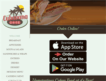 Tablet Screenshot of cubavanacafe.com